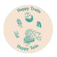 Happy Trails Happy Tails is a Calgary dog walker that practices sustainability by using SCHOEP compostable dog poop bags